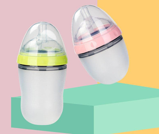 Breast Milk Silicone Baby Feeding Bottle Soft Feeding Bottle - Bespoke Gadgets. 